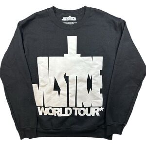 Justin Bieber Justice World Tour 2022 Crew Neck Sweatshirt Size Small